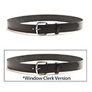 Black Leather Belt 1-1/4" Wide (1409)