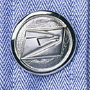 Silver Button Cover for Window Clerks